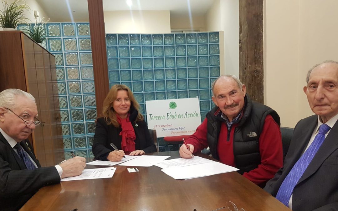 Tercera Edad en Acción y la Asociación de Jubilados de España (AJUBE) firman un  acuerdo de colaboración.