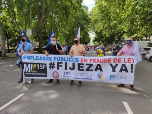 Manifestación en defensa de las personas mayores Madrid junio 2021