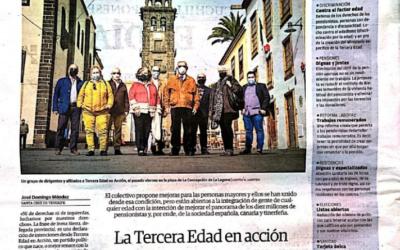“La Tercera Edad en Acción”, artículo en El Día de Tenerife sobre nuestro partido
