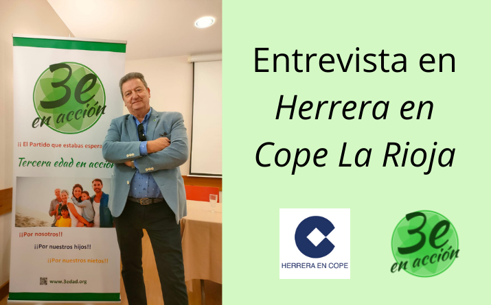 Entrevista en Herrera en COPE La Rioja a Juan Carlos Maroto, presidente del partido en La Rioja
