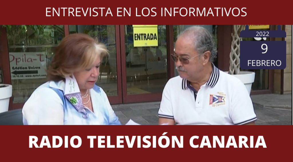 Entrevista en los informativos de Radio Televisión Canaria a Inmaculada Sierra Tercera Edad en Acción