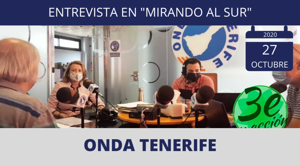Entrevista en Onda Tenerife Mirando al Sur 27 de octubre de 2020 Nuria Martínez Ros