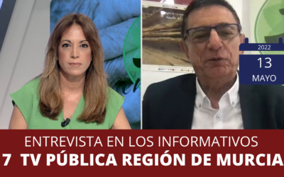 Entrevista a Domingo Díaz Carrillo, presidente de 3 Edad en Acción Murcia, en la 7 TV de Murcia
